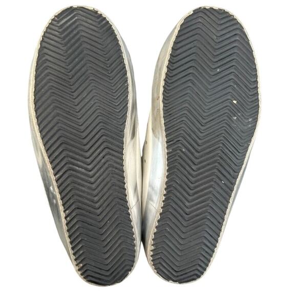 Golden Goose Superstar Sabot Shearling Slide Sneakers White Silver Authentic - Picture 10 of 11